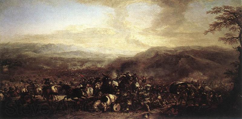 COURTOIS, Jacques The Battle of Mongiovino cg Norge oil painting art
